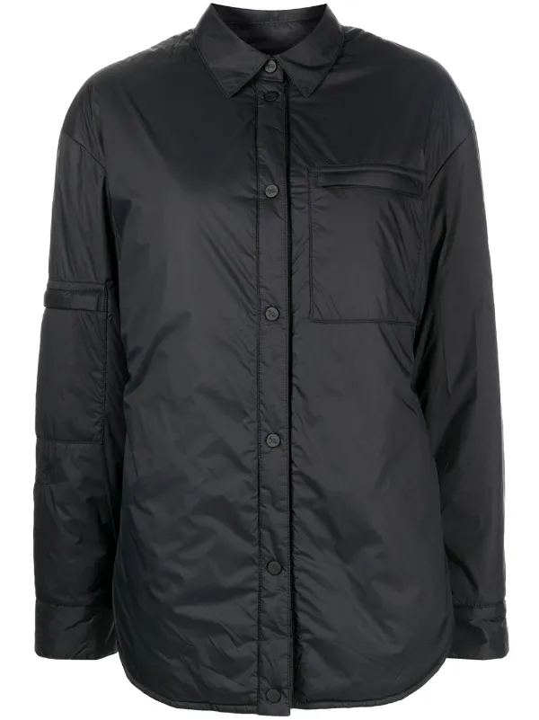 Aztech Mountain Pillow Padded Shirt Jacket in Black