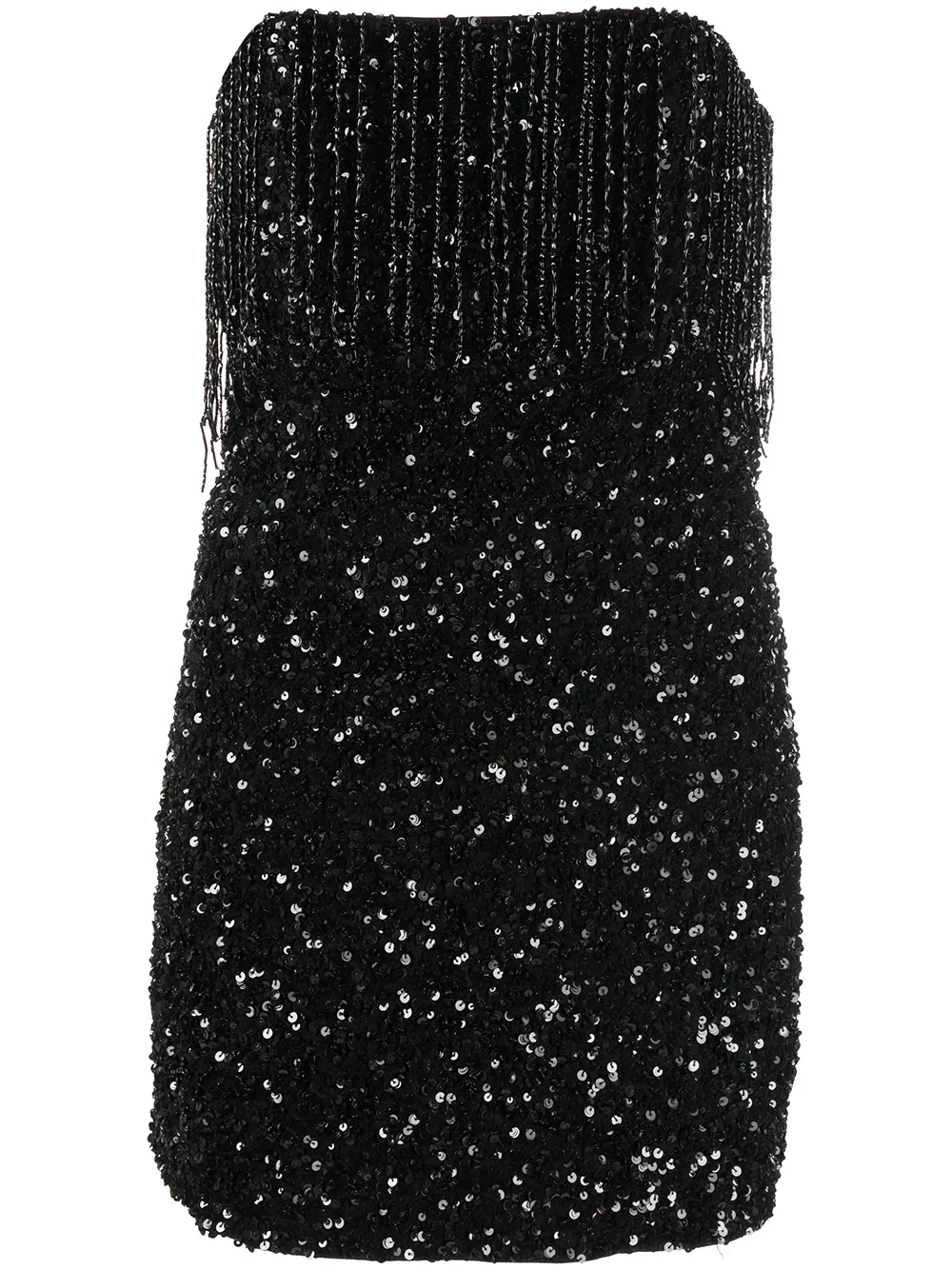 

Retrofete Cassandra sequin-fringe minidress - Black