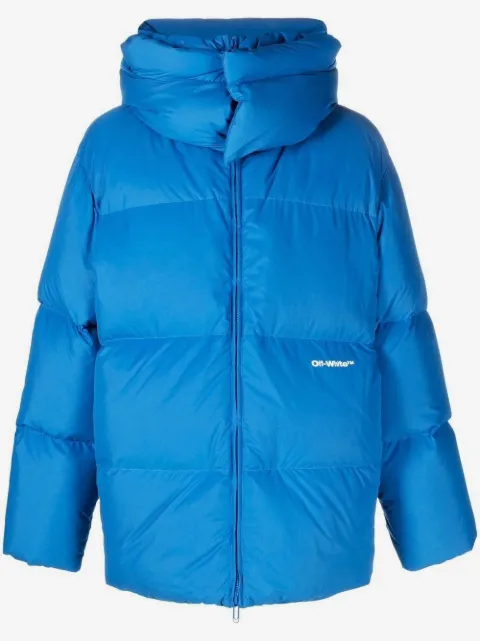 Off-White logo-print padded jacket
