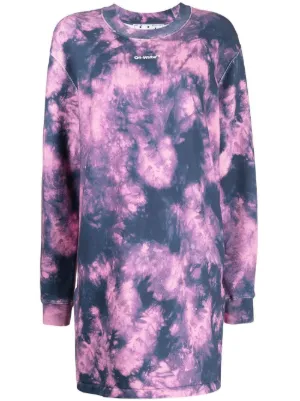 Tie dye sweatshirt discount dress