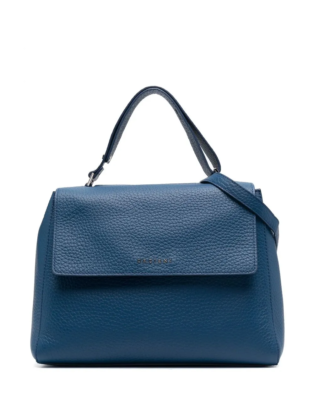 

Orciani Sveva grained leather shoulder bag - Blue