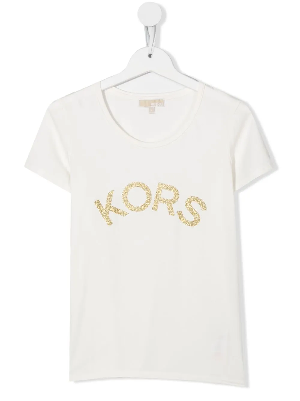 

Michael Kors Kids playera con logo y cuello redondo - Blanco