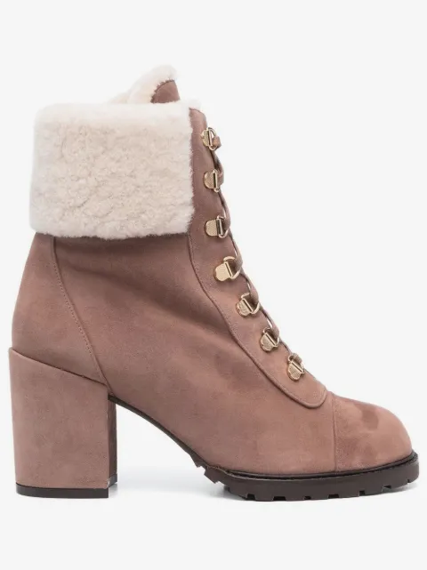 Stuart Weitzman botines con cordones y tacón de 90mm