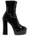 Stuart Weitzman Skyhigh 145mm platform boots - Black
