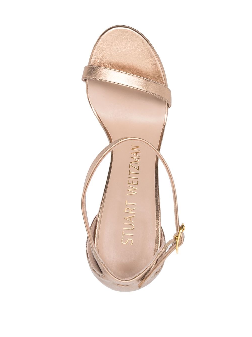 Stuart Weitzman Metallic Effect 155mm Sandals Farfetch 0689