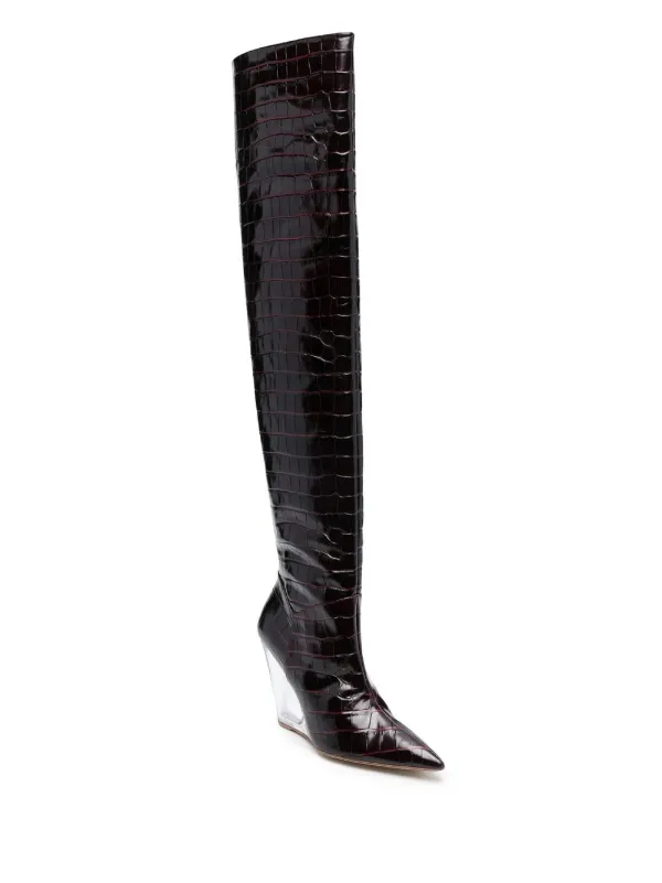 Stuart weitzman 2024 croc boots