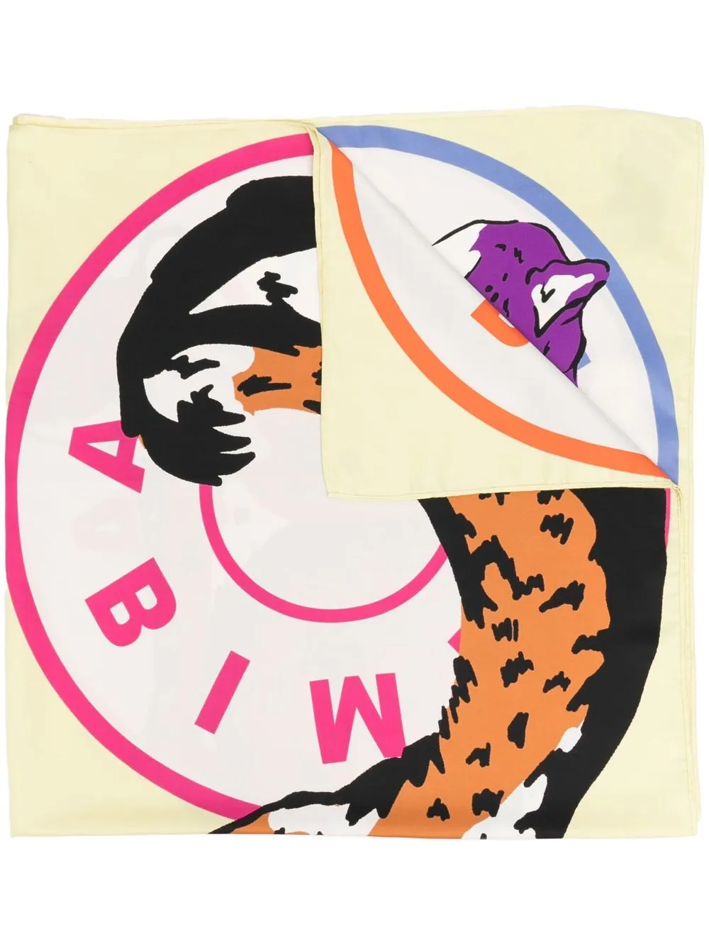 

Bimba y Lola mascada con animales estampados - Amarillo