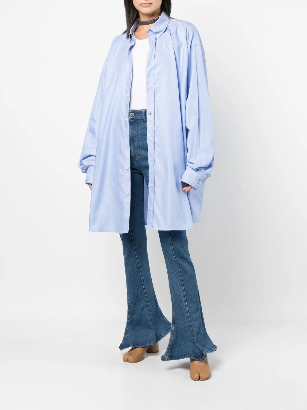 oversize long-sleeve shirt