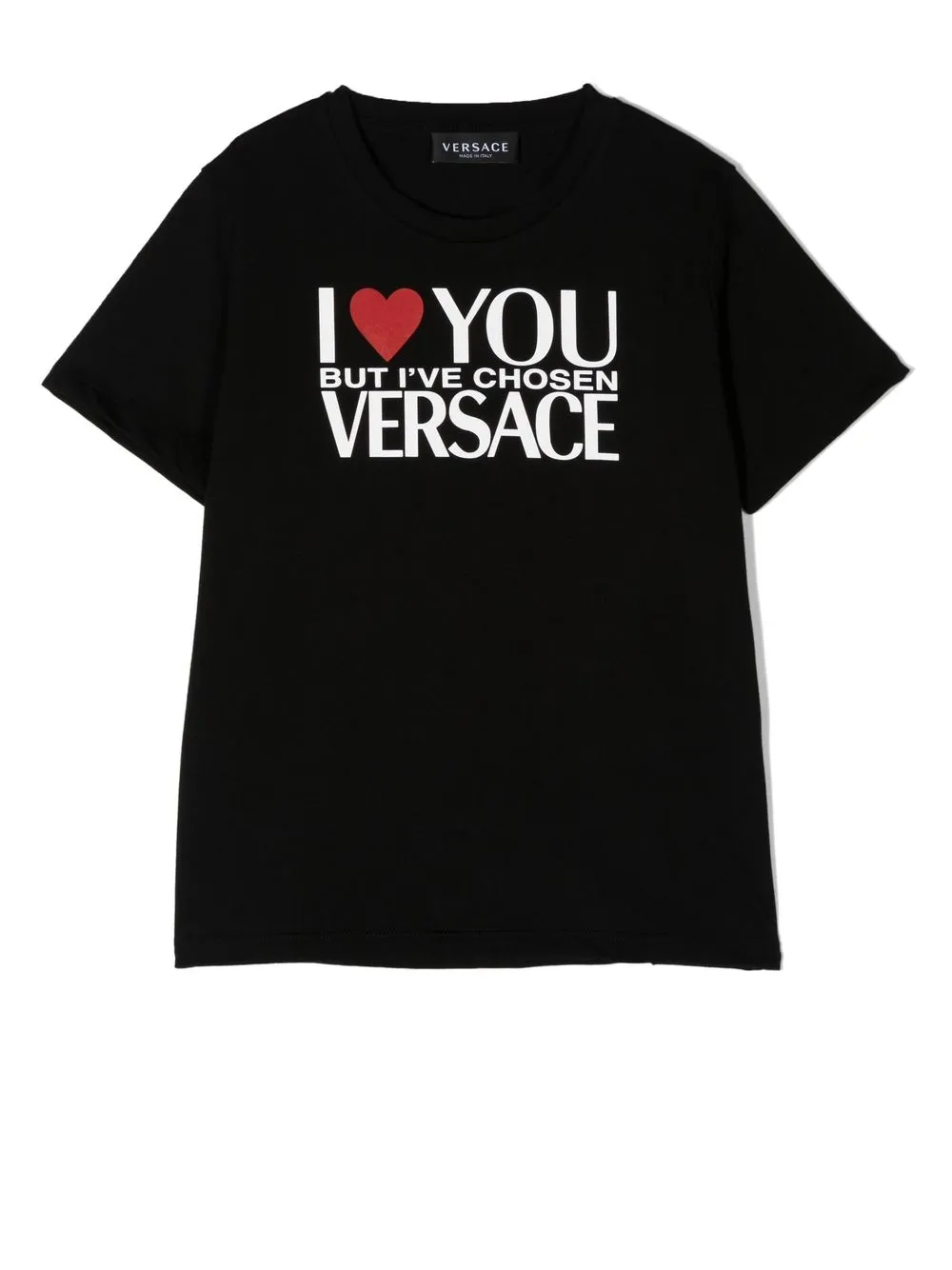 Image 1 of Versace Kids I Love You print T-shirt