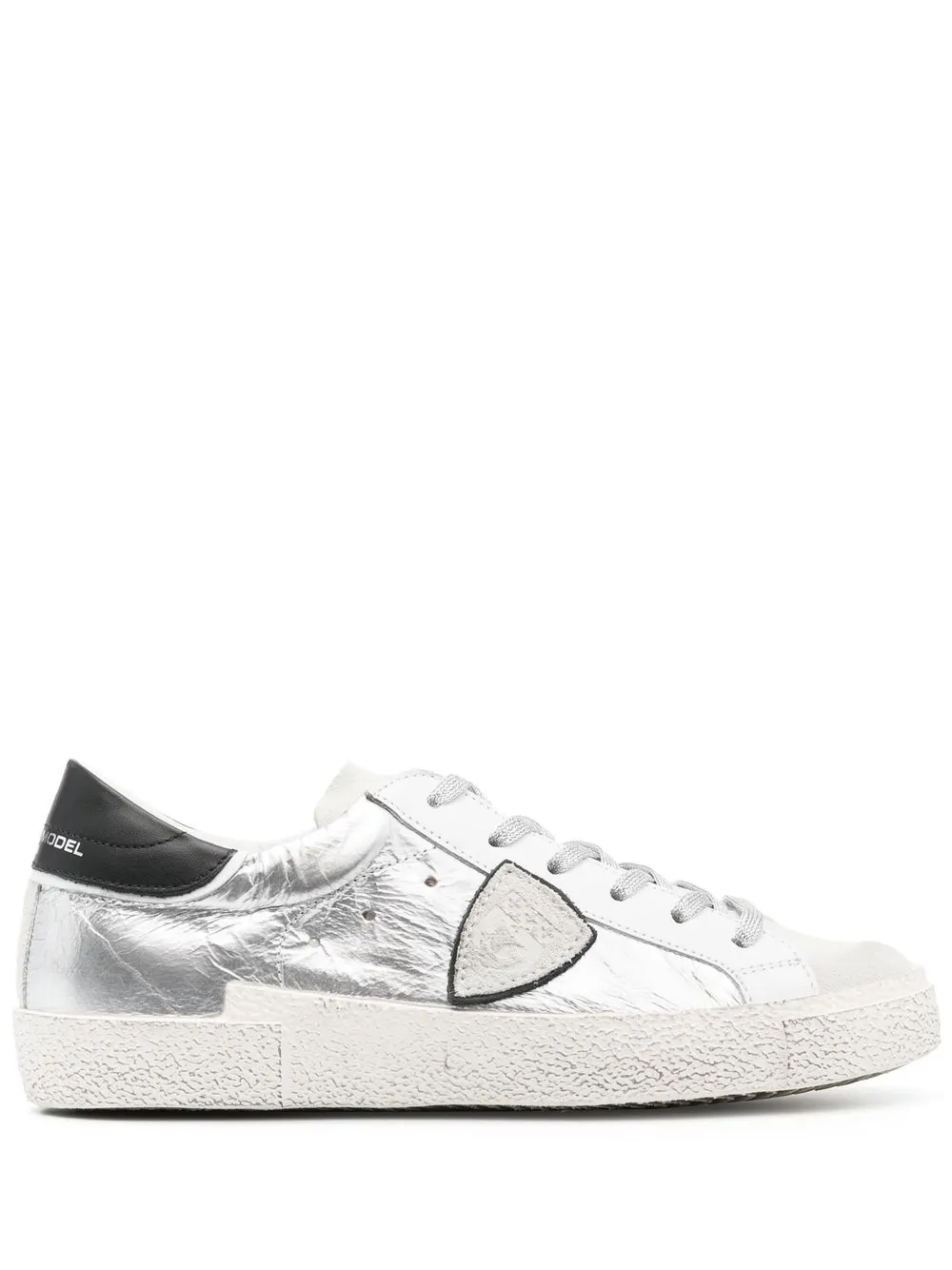 

Philippe Model Paris Prsx metallic low-top sneakers - Silver