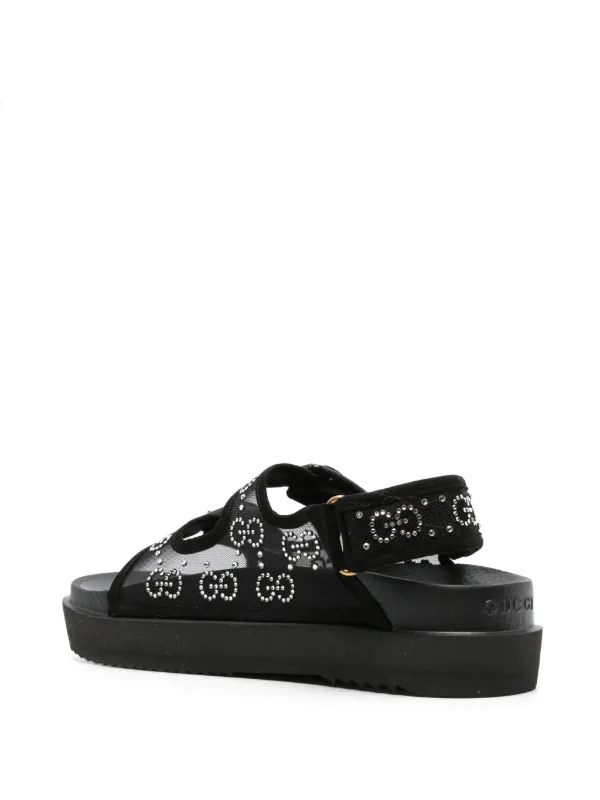 Gucci crystal cheap embellished sandals