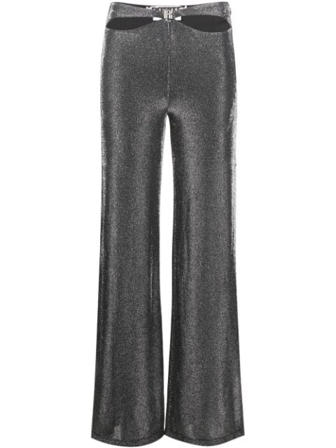 ROTATE cut-out lurex trousers
