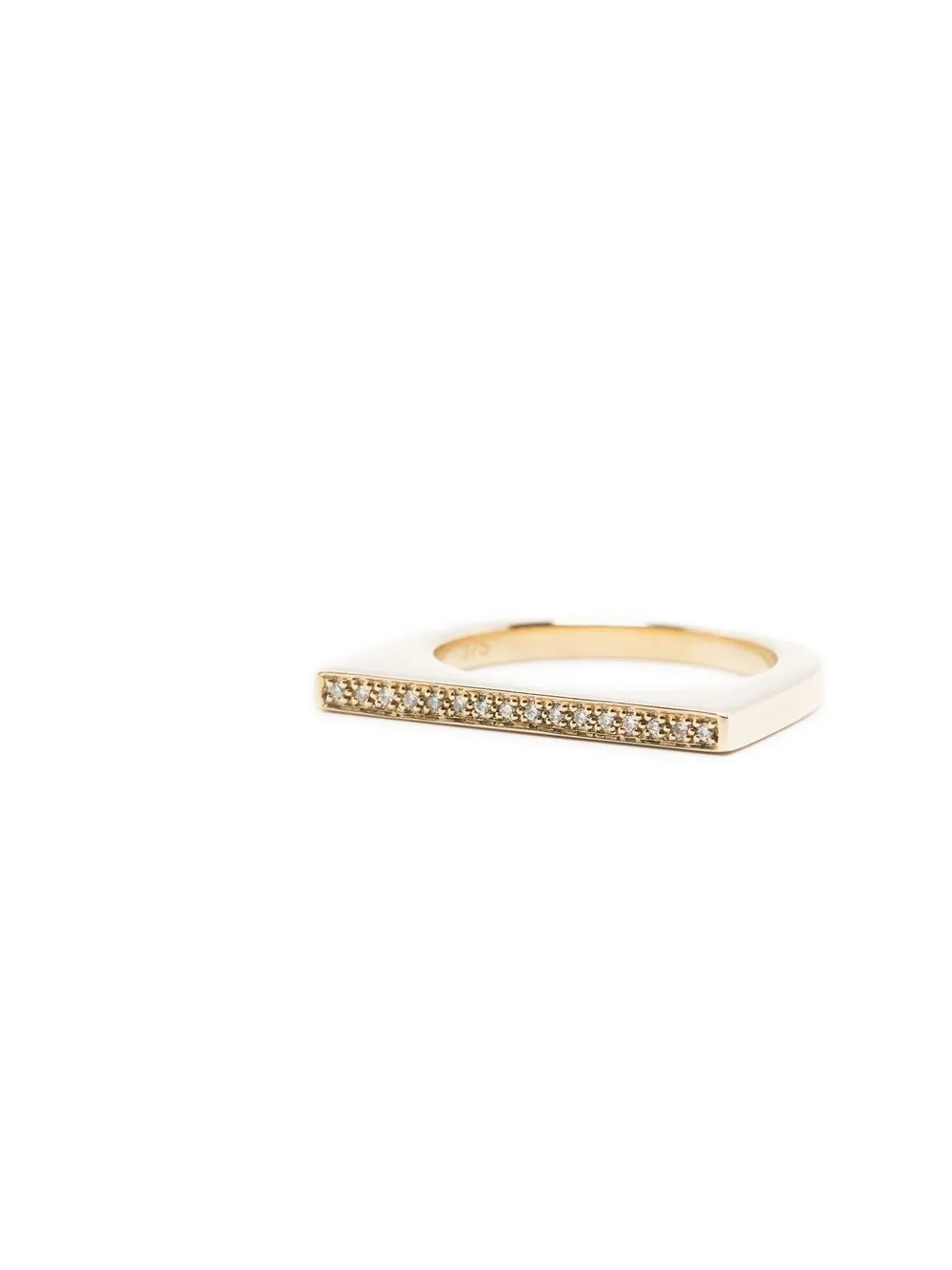 Shop Tom Wood Sleek 9kt Gold Diamond Ring