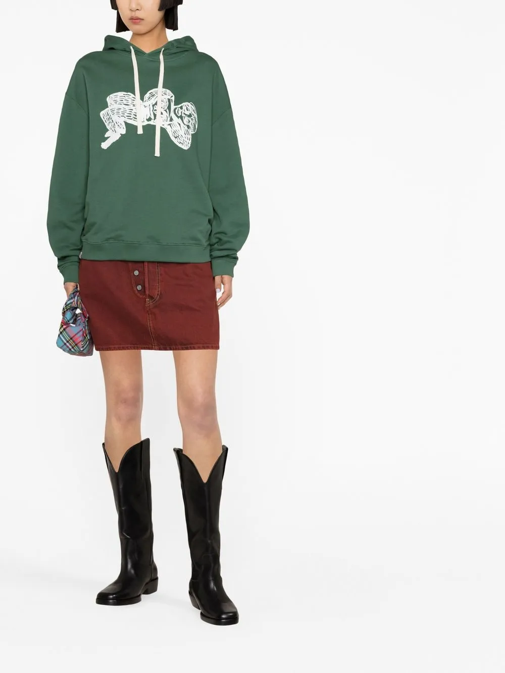 Charles Jeffrey Loverboy Hoodie met print - Groen