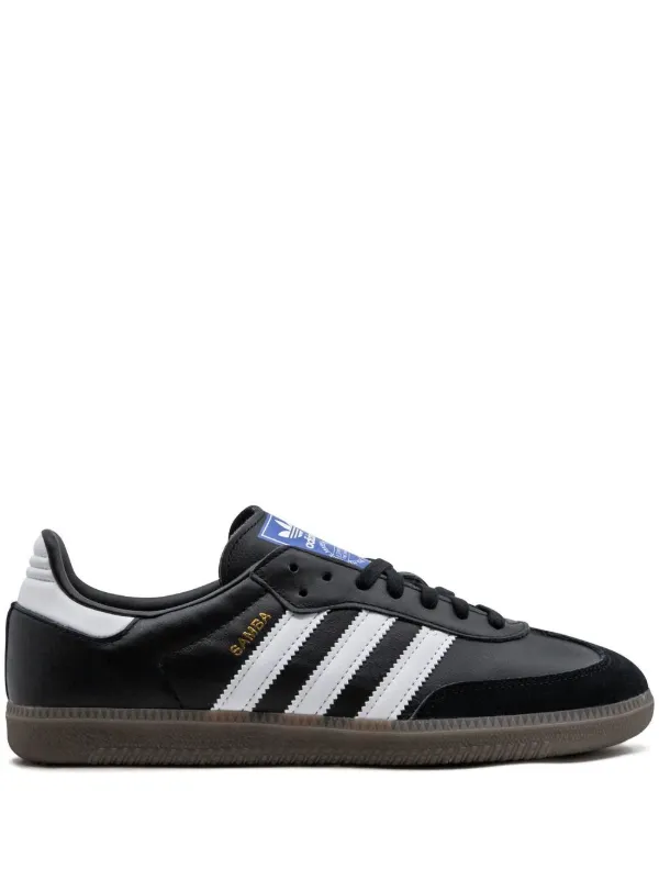 Adidas samba og store black suede