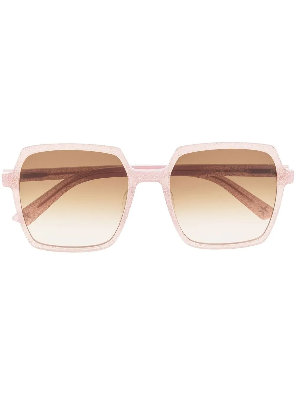 

Shanghai Tang Disco glitter-detail sunglasses - Pink