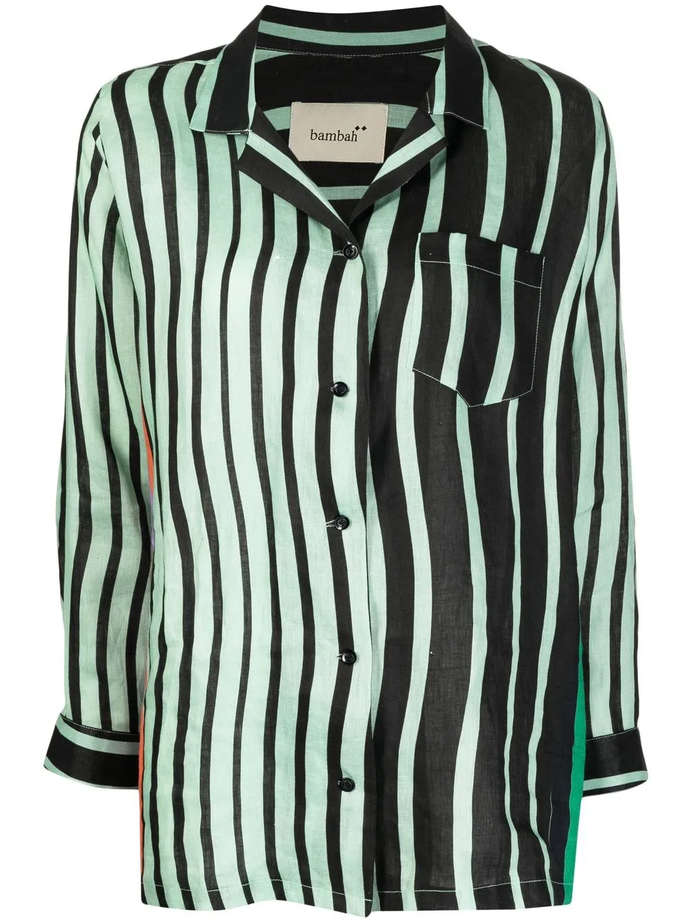 Bambah Alya striped pocket shirt