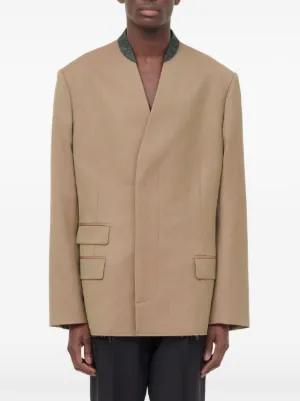 24SS new/Maison Margiela 千鳥格子ウールブレザー Blazer Brown 24SS new/Maison Margiela 千鳥格子ウールブレザー Blazer Brown