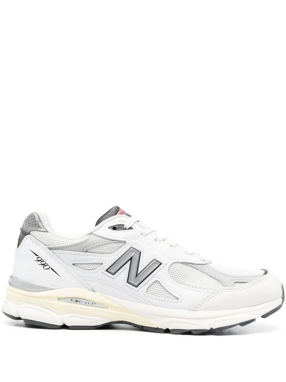 

New Balance logo-patch sneakers - White