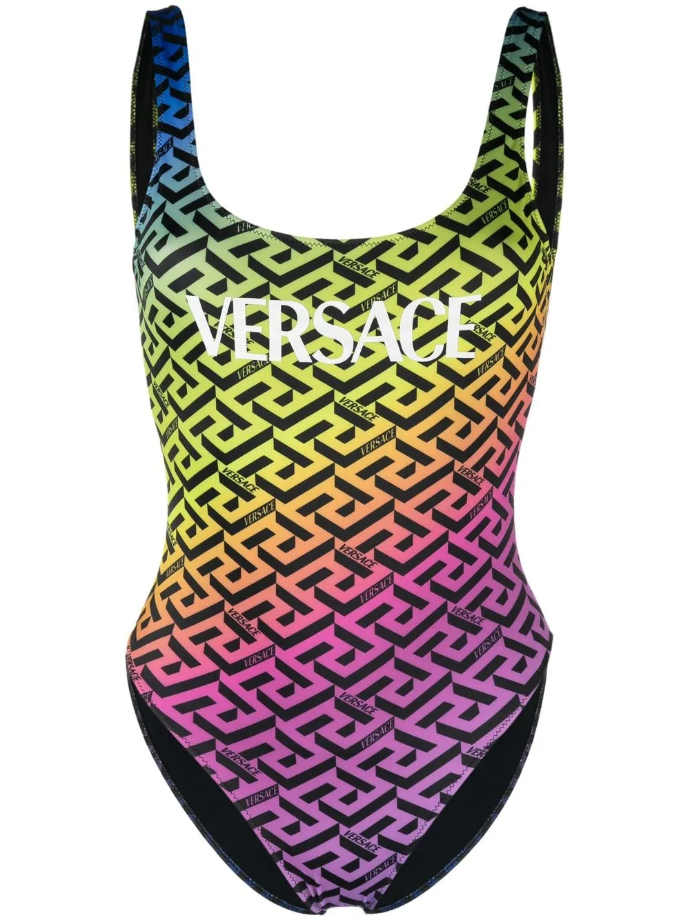 

Versace traje de baño con estampado La Greca - Azul