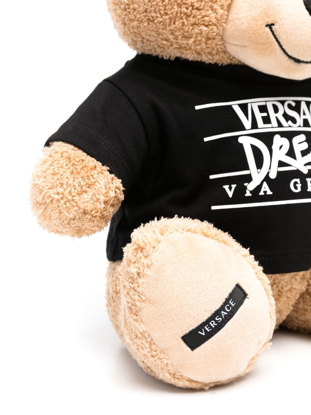 Versace Kids Knuffelbeer met logoprint - Zwart