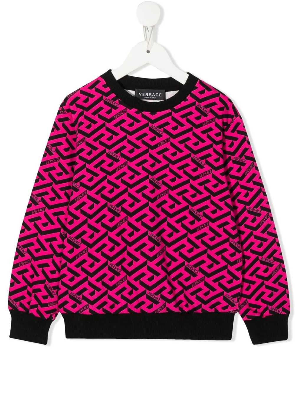 

Versace Kids sudadera con cuello redondo y logo - Rosado