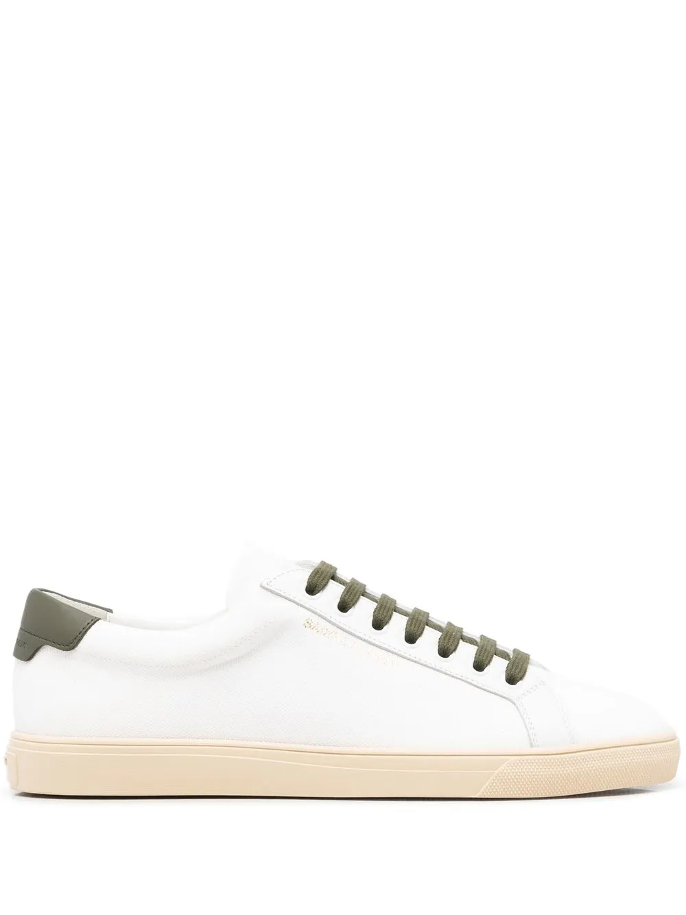 

Saint Laurent tenis bajos con agujetas - Blanco