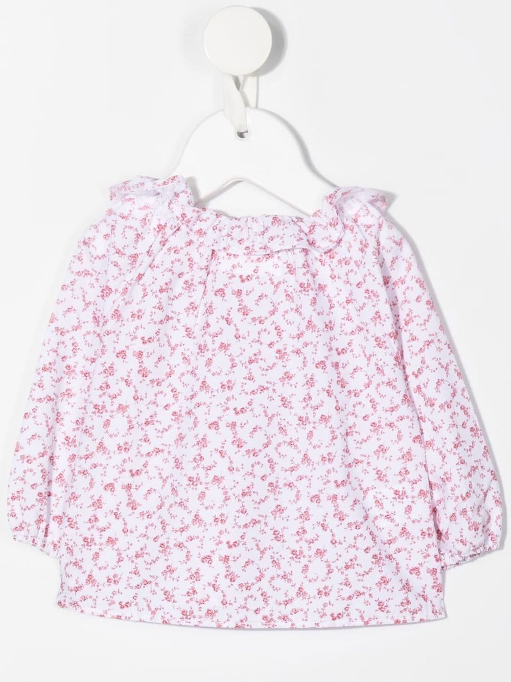 TEDDY & MINOU Blouse met bloemenprint - Wit