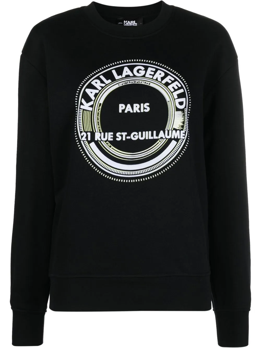 

Karl Lagerfeld playera con logo estampado - Negro