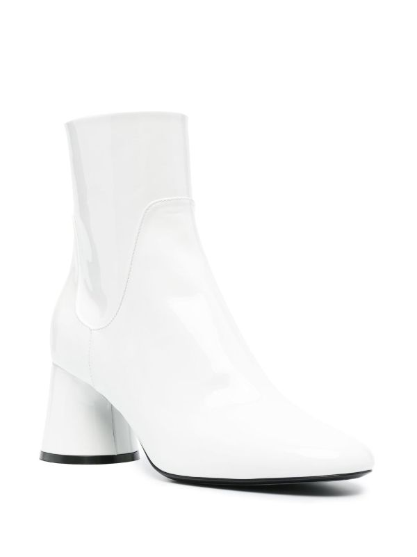 short white boots women