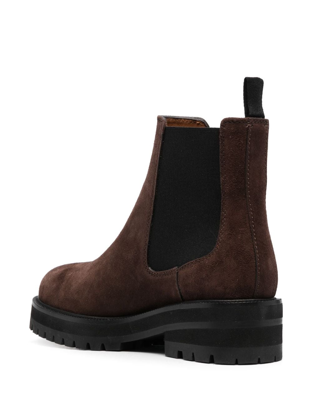 Shop Polo Ralph Lauren Leather Chelsea Boots In Brown