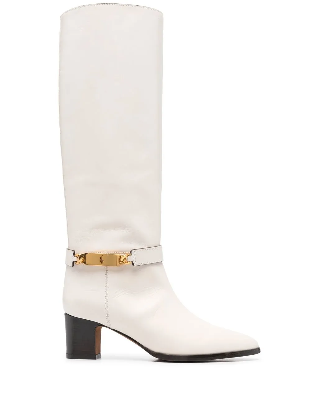 

Polo Ralph Lauren logo plaque-embellished boots - Neutrals