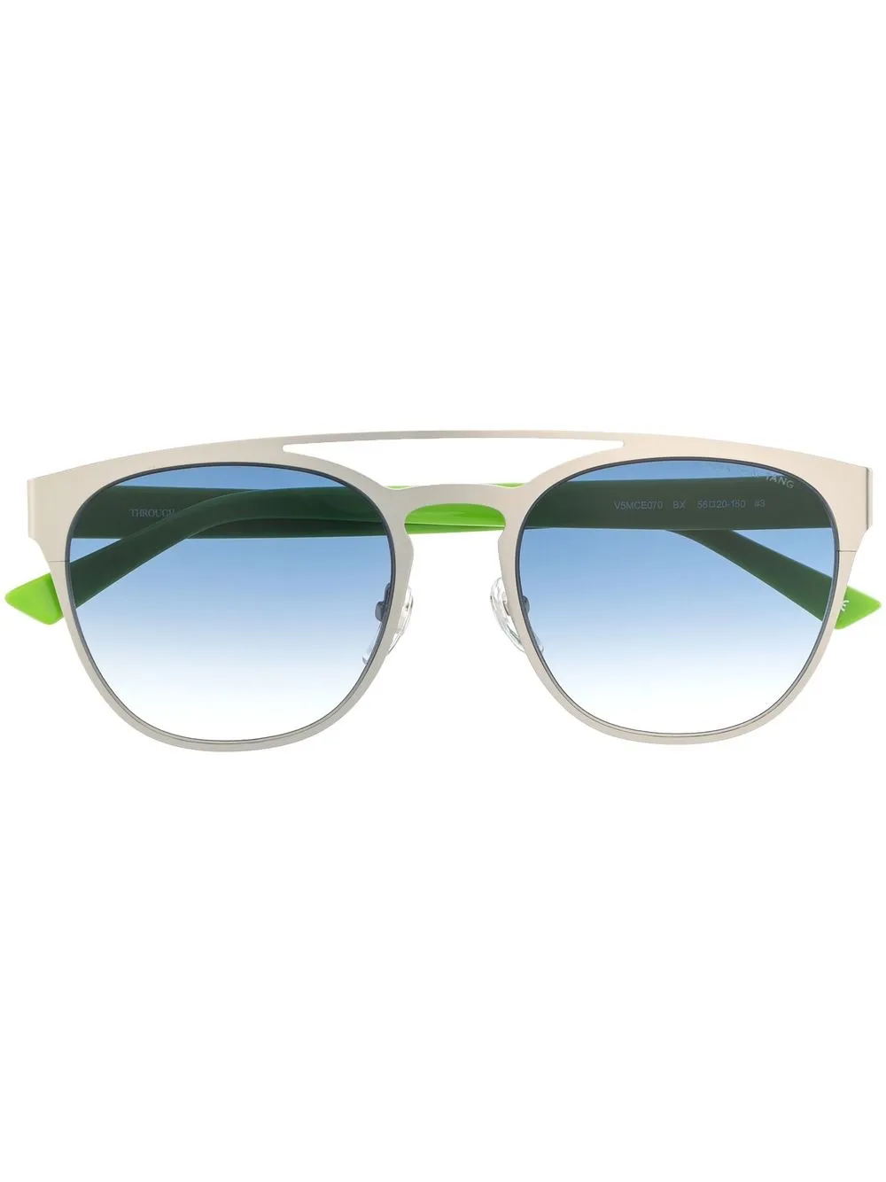 

Shanghai Tang lentes de sol con armazón redonda - Verde