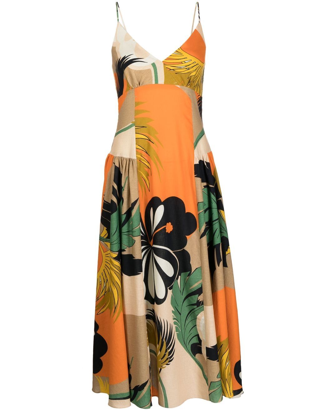 Image 1 of Bambah Amazonia mix-print sleeveless dress
