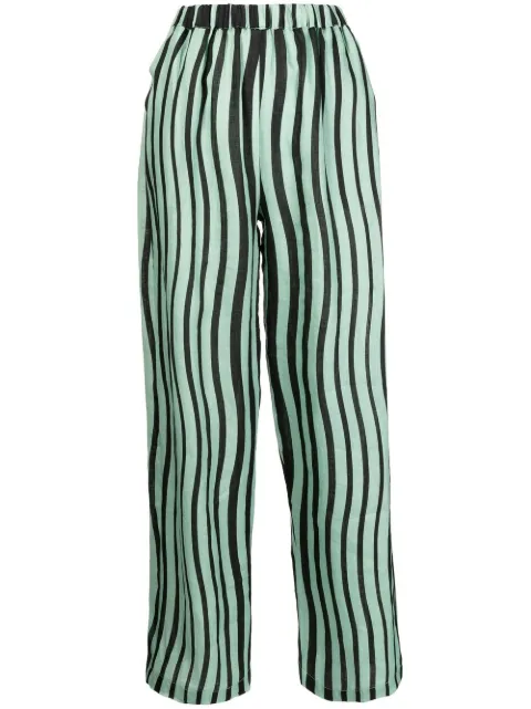 Bambah pantalones rectos Alya con rayas estampadas 