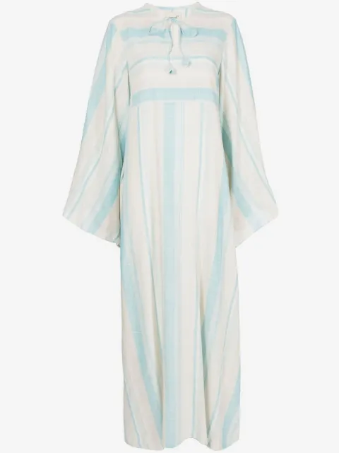 Bambah striped maxi shirt dress