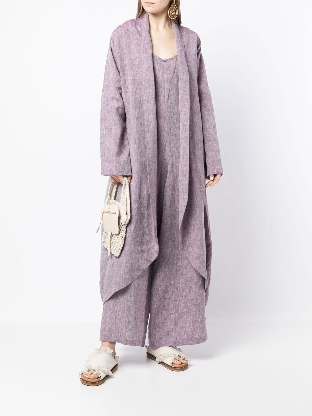 Shop Bambah Tulum Wide-leg Jumpsuit In Purple