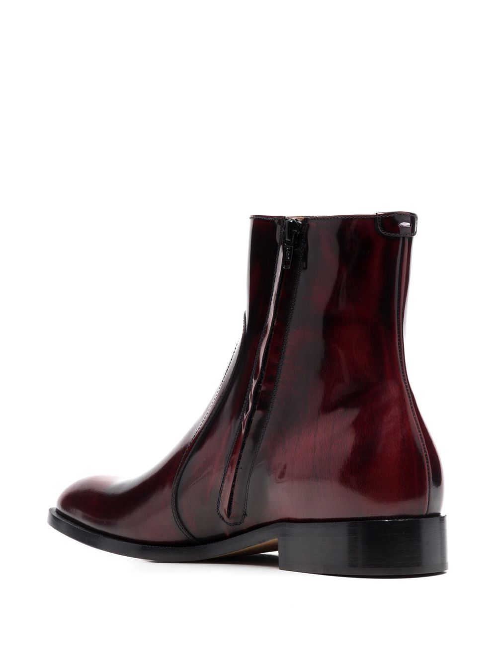 Maison Margiela waxed leather ankle boots Men