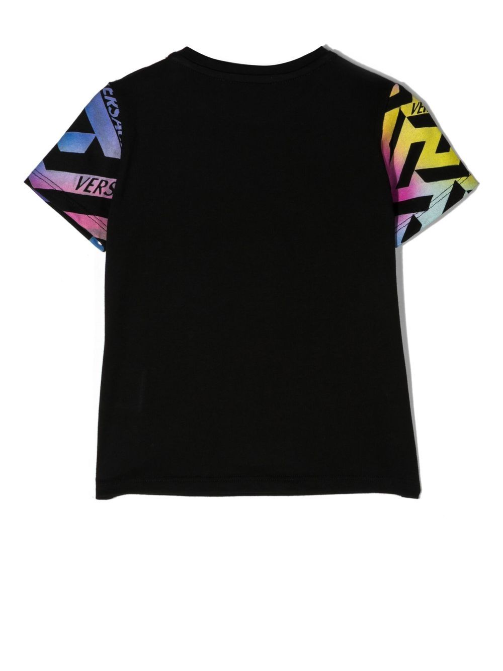 Versace Kids T-shirt met logoprint - Zwart