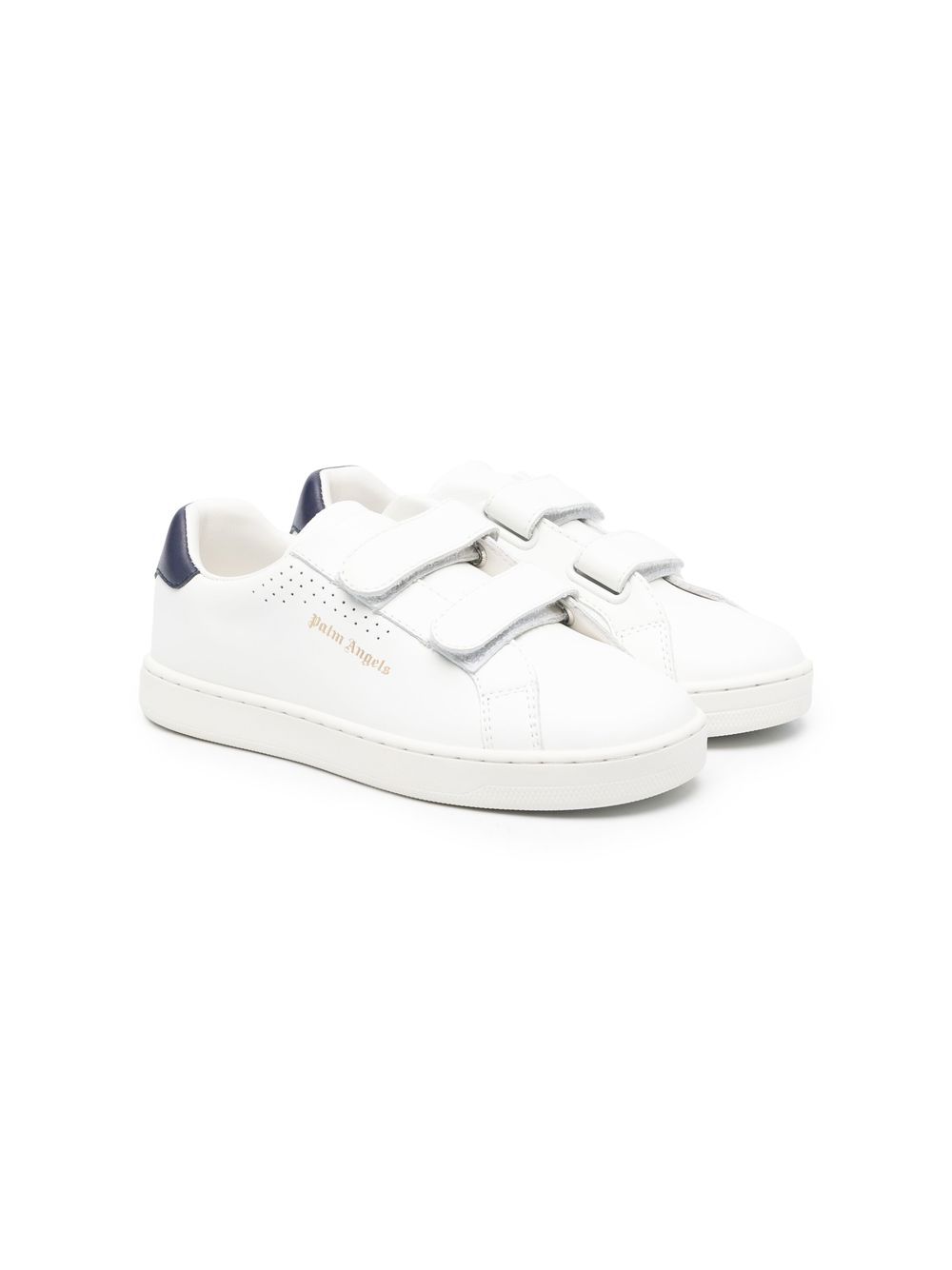 Palm Angels Kids logo-print low-top sneakers - White