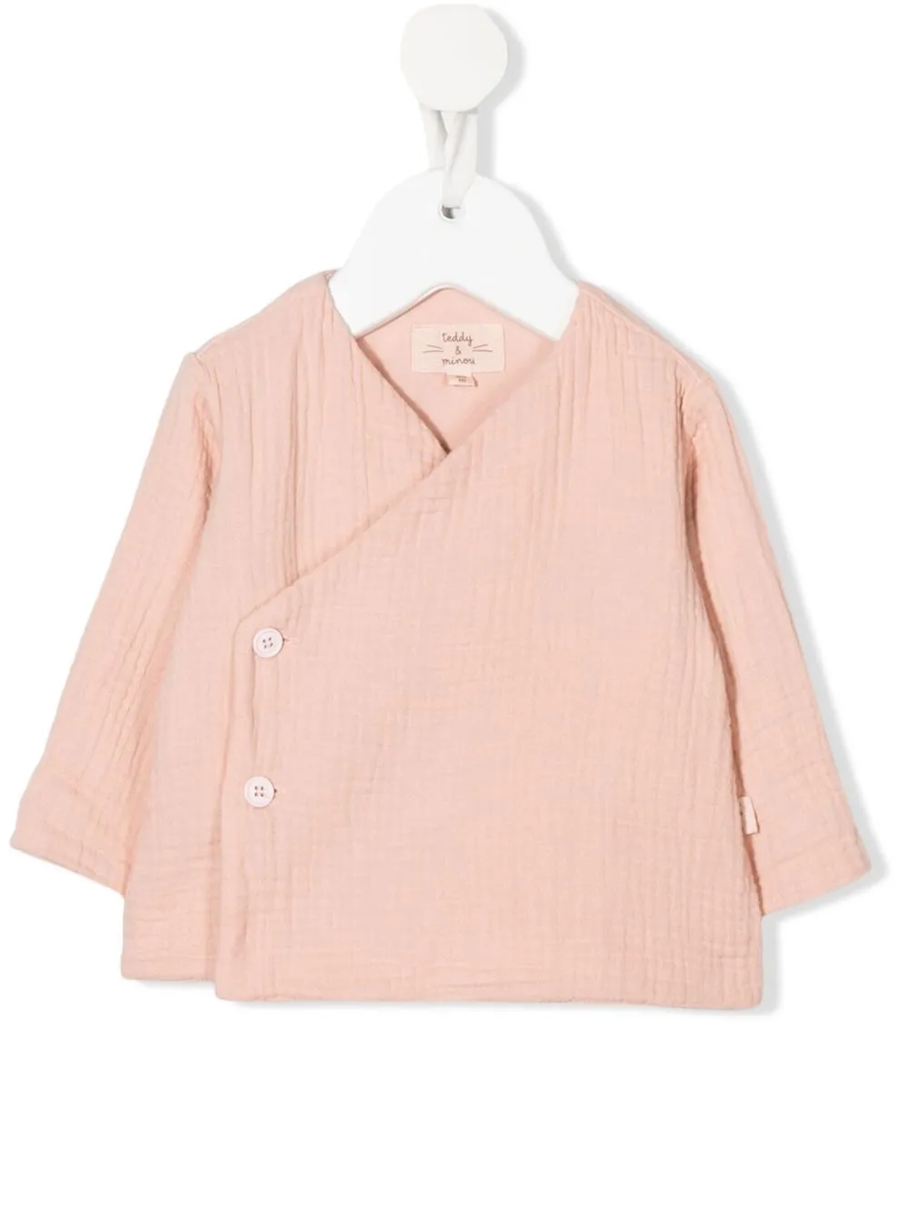 

TEDDY & MINOU double-breasted fitted cardigan - Pink