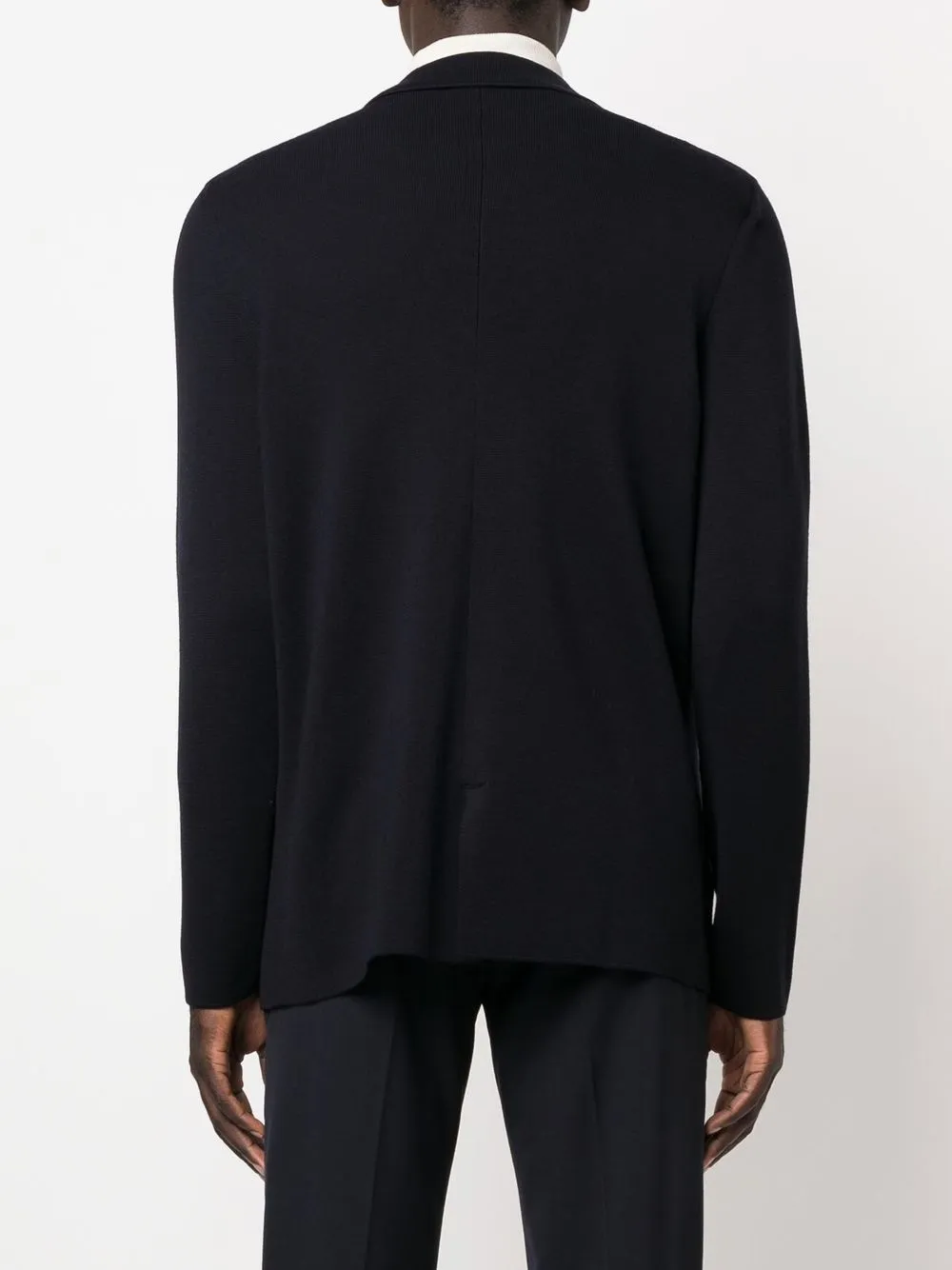 Drumohr V-neck Buttoned Cardigan in Blue, view 4