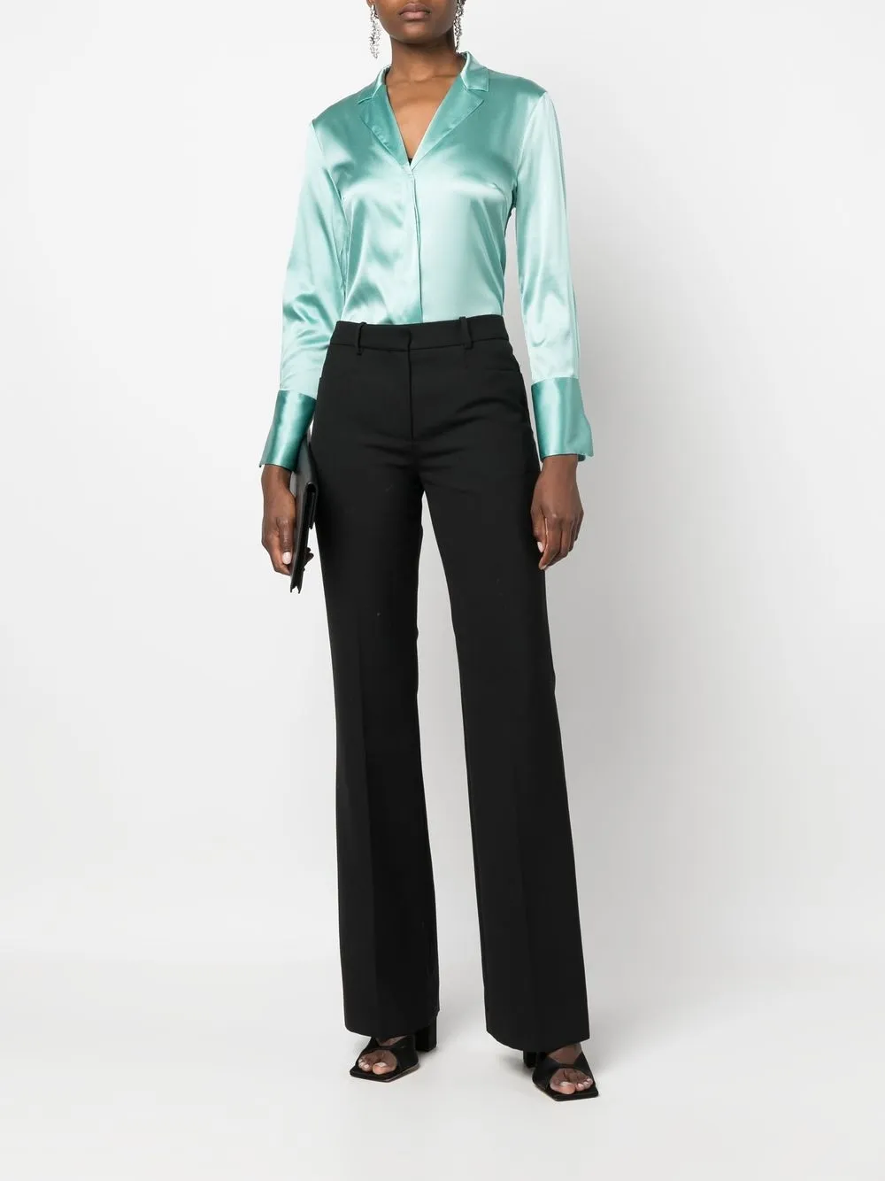 Peserico Zijden blouse - Groen