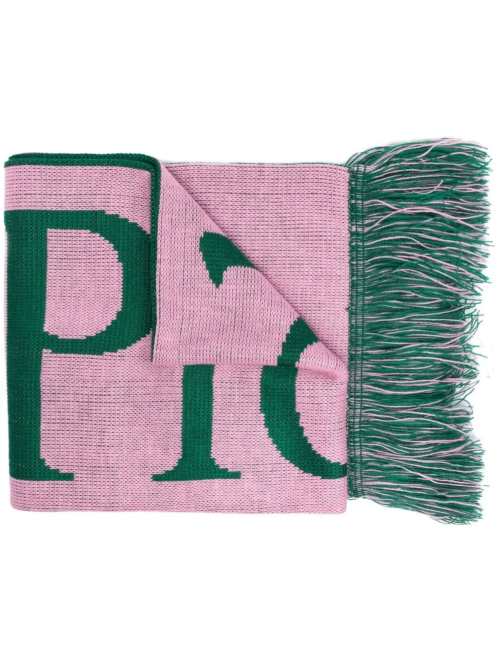 

Aries bufanda deshilachada con logo - Rosado