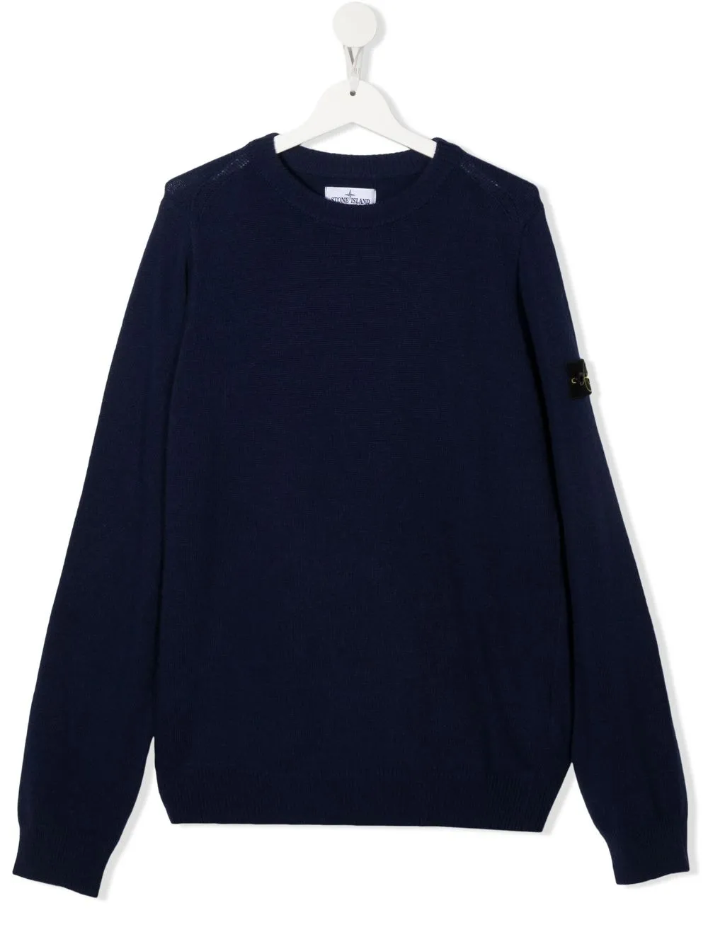 

Stone Island Junior suéter con parche del logo - Azul