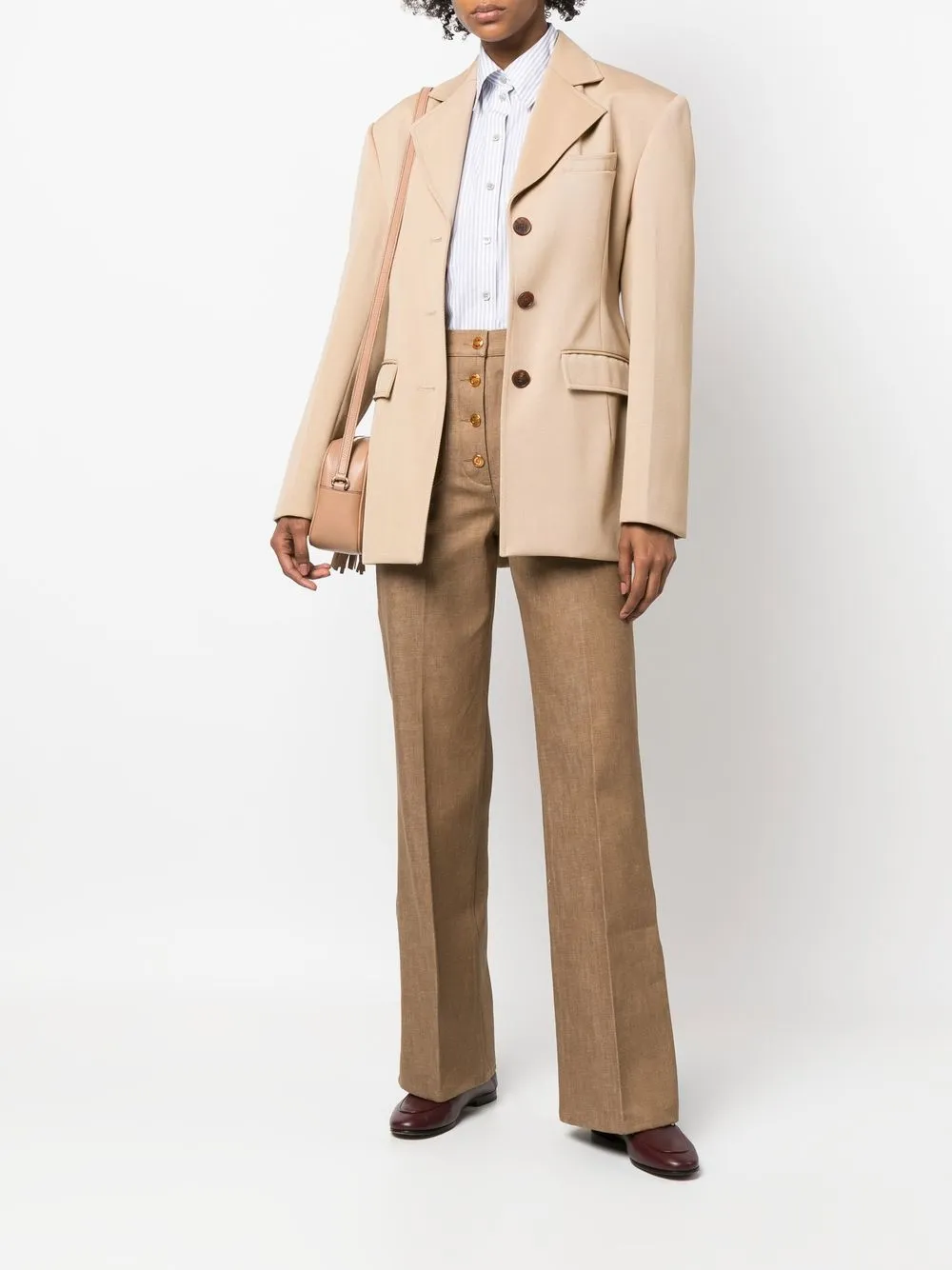 Gucci Flared broek - Bruin