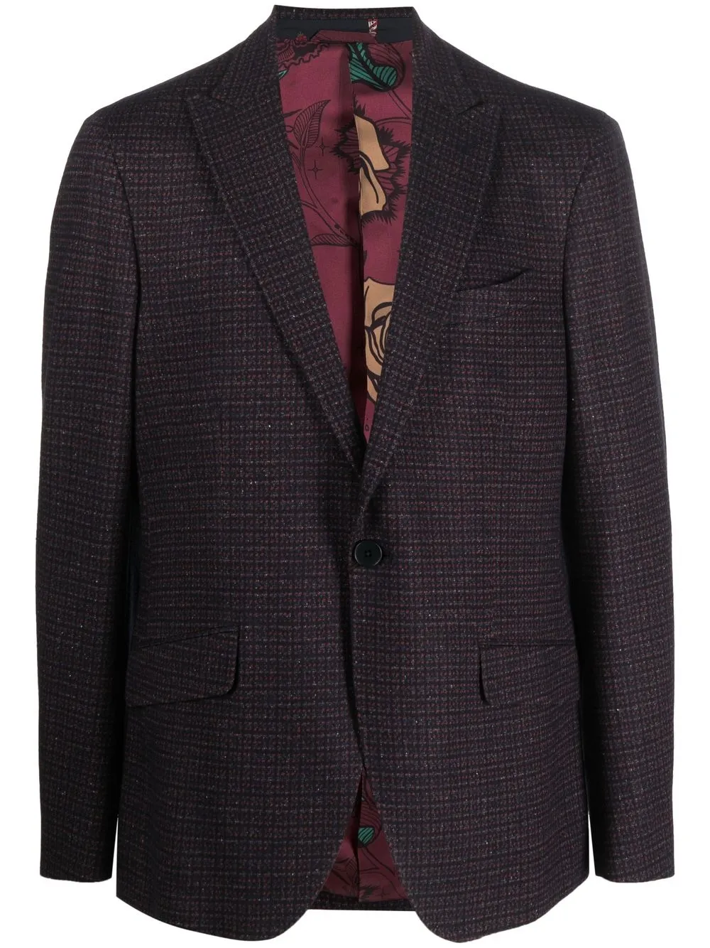 

ETRO blazer con botones y cuadros estampados - Azul