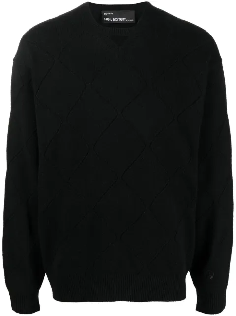 Neil Barrett diamond-pattern jumper
