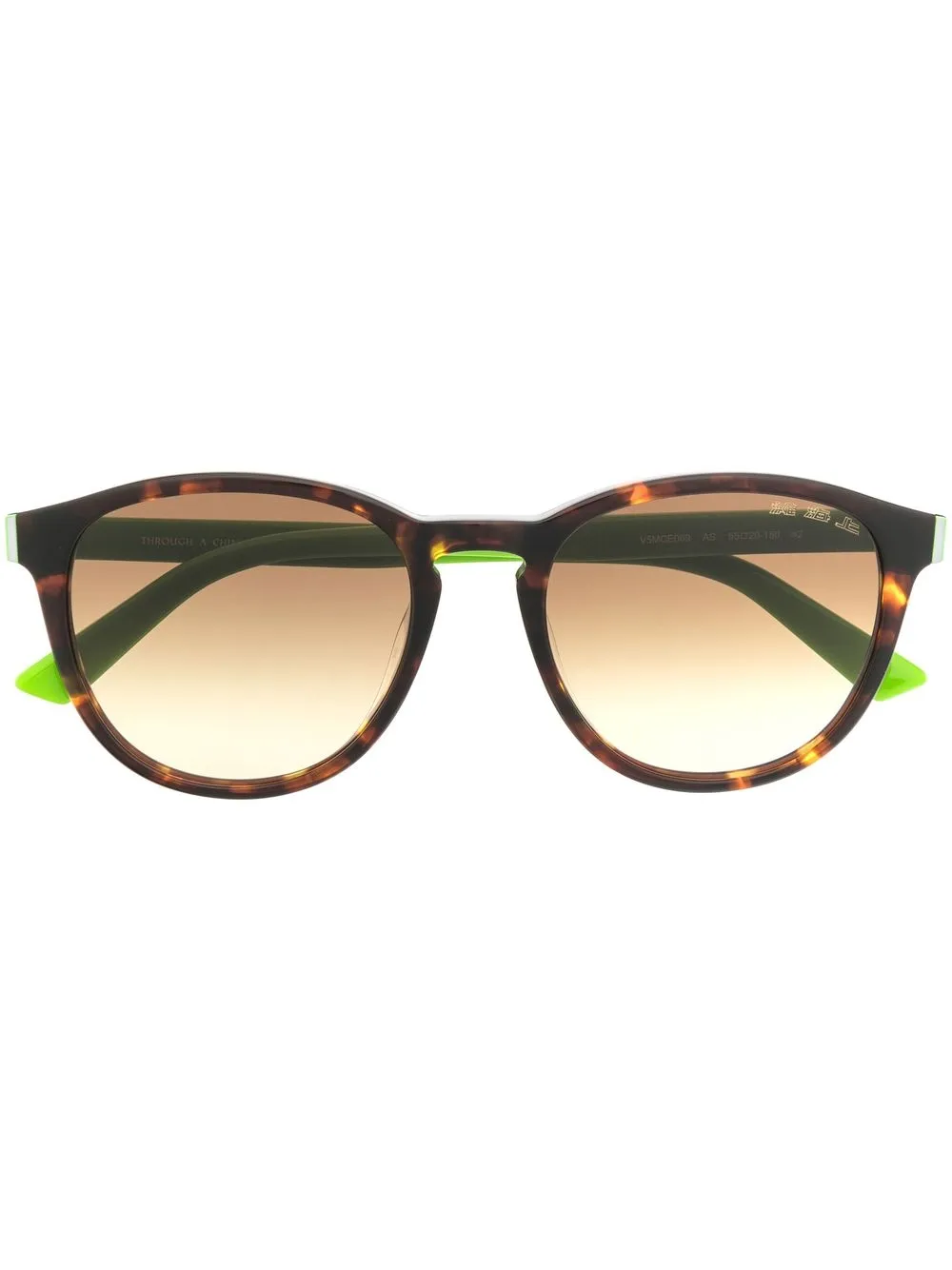 

Shanghai Tang lentes de sol The Pop con armazón redonda - Verde