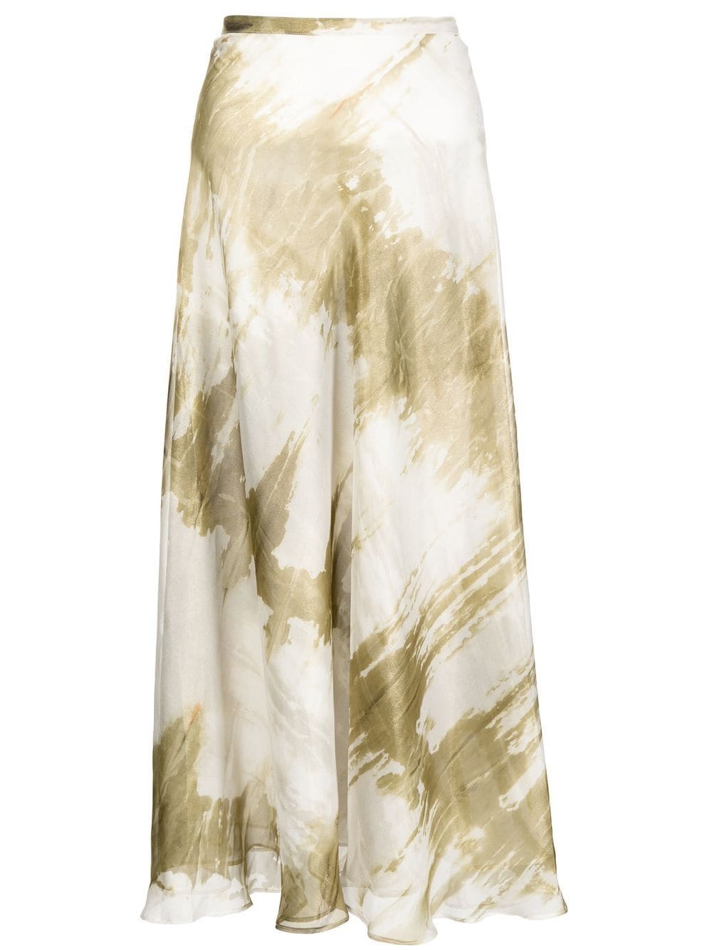 

Bambah tie-dye A-line midi skirt - Green